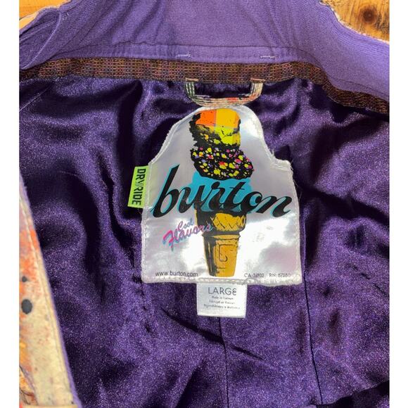 Burton Womens Cool Flavors DryRide Gloria Pant Colorful Ski Snow Pants Large - Picture 8 of 15